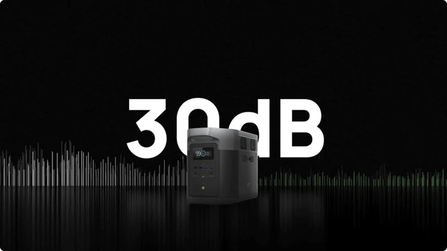 たった30dBの動作音で充電中の静音性が期待できる