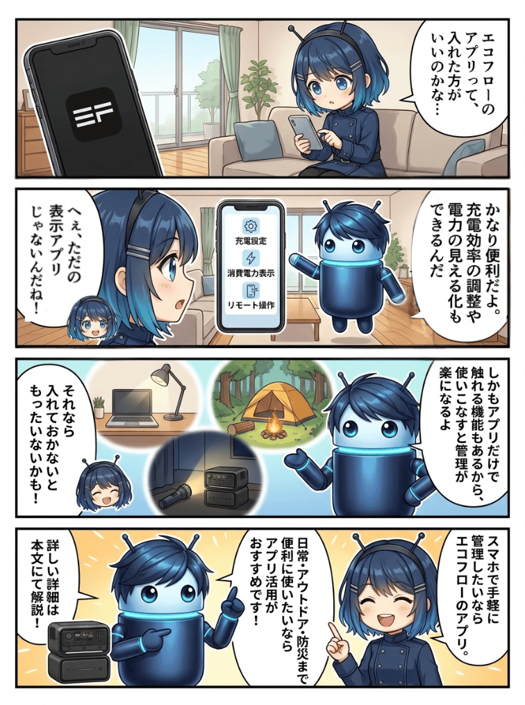 エコフローのアプリって便利なの？
