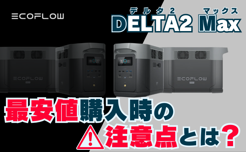 DELTA 2 Max_最安値購入時の注意点