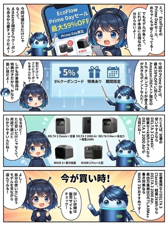 EcoFlow Amazon Prime Day|今どのモデルが狙い目?