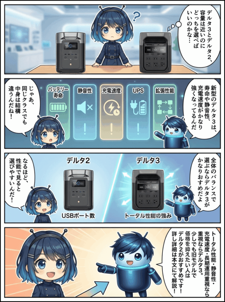 デルタ3とデルタ2、どっちを選ぶ?