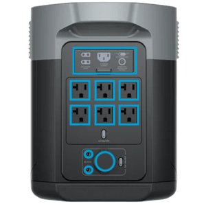 EcoFlow DELTA 2 Max ポータブル電源 背面