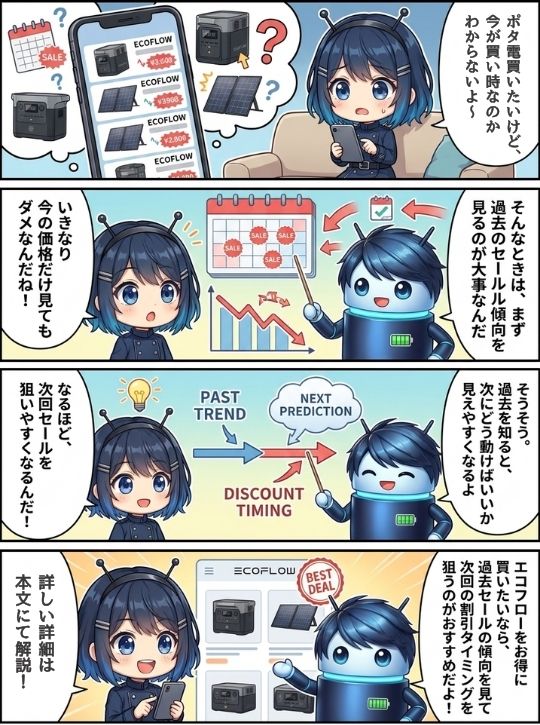 エコフローのセール、いつ狙うのが正解？