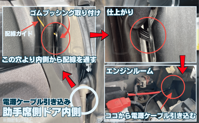 電源ケーブル電源引き込み作業