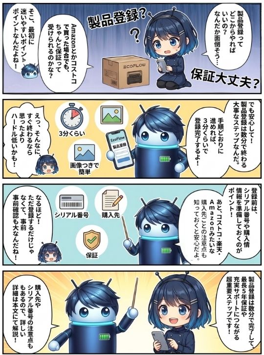 エコフローの製品保証登録ガイド完全マニュアル【かんたん画像付】