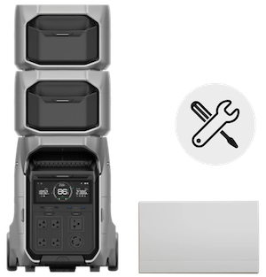 DELTA Pro 3＋専用エクストラバッテリー×2台＋切替分電盤 +設置サービス