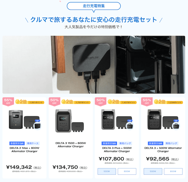 走行充電&ソーラー充電特集