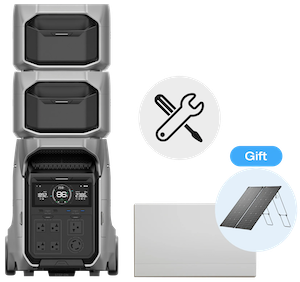 DELTA Pro 3＋専用エクストラバッテリー×2台＋切替分電盤+設置サービス