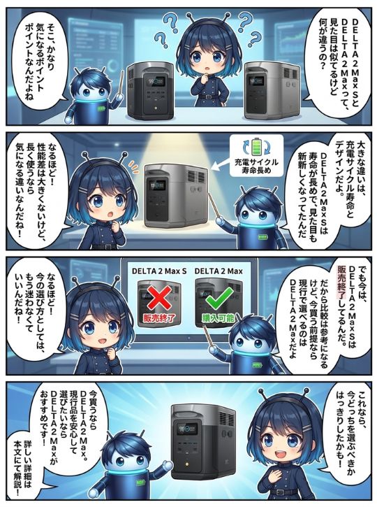DELTA 2 Max SとDELTA 2 Max、今選ぶならどっち？