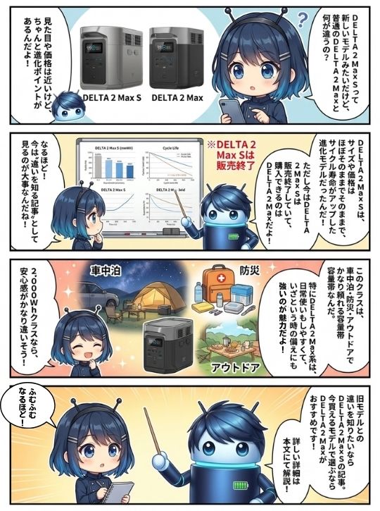 DELTA 2 Max Sとは?DELTA 2 Maxとの違いをわかりやすく整理