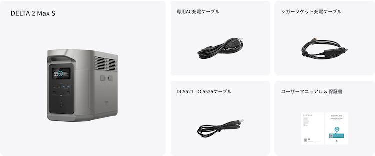 DELTA 2 Max S｜パッケージ内容
