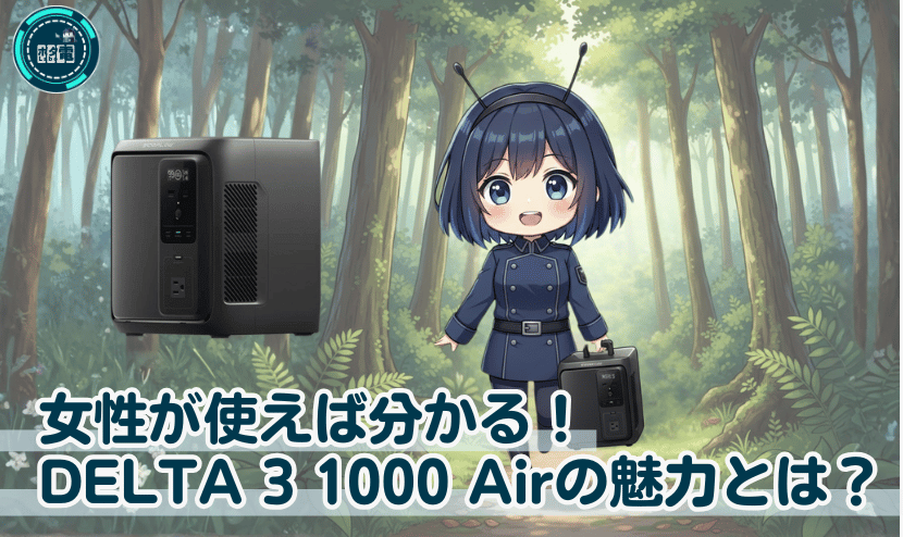 女性が使えば分かる! DELTA 3 1000 Airの魅力とは?