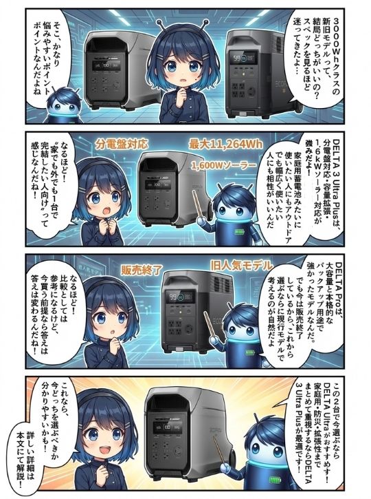 DELTA 3 Ultra PlusとDELTA Pro、今選ぶならどっち?