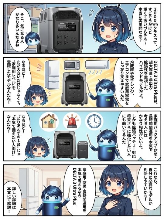 DELTA 3 Ultra Plusって本当に実用的？