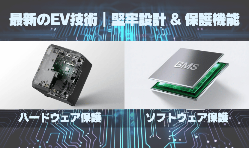 最新のEV技術｜堅牢設計 & 保護機能