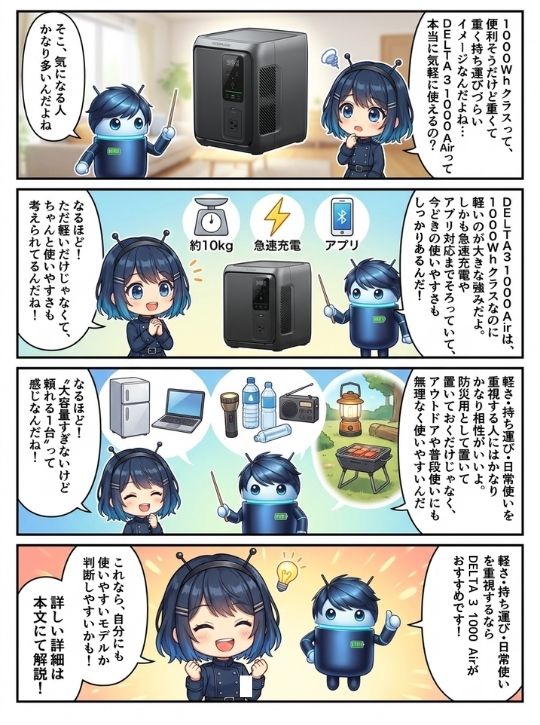 DELTA 3 1000 Airって本当に気軽に使える？_