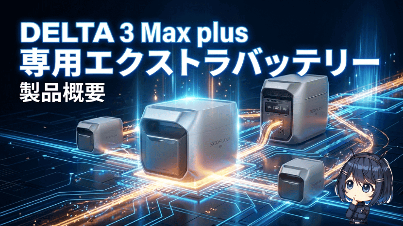 DELTA 3 Max plus 専用エクストラバッテリー|製品概要