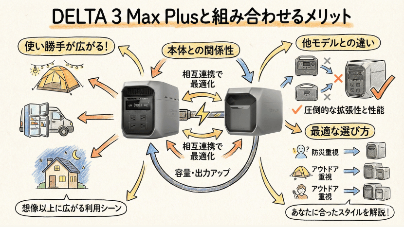 DELTA 3 Max Plusと組み合わせるメリット