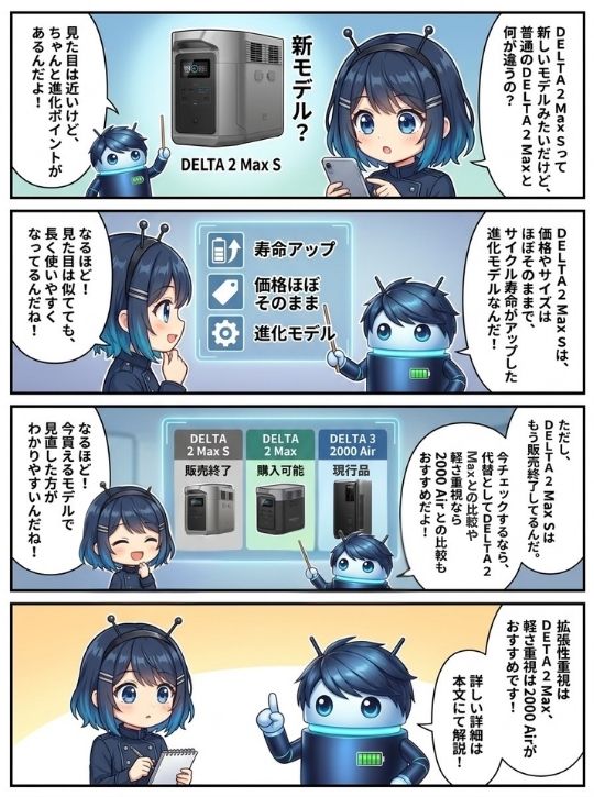 "DELTA 2 Max Sとは? DELTA 2 Max・DELTA 3 2000 Airも含めた今の選び方