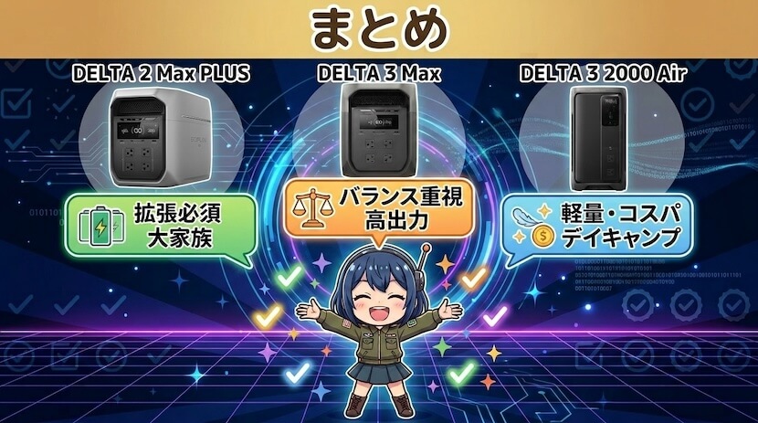 DELTA 3 2000 AirとDELTA 3 Maxの違いまとめ
