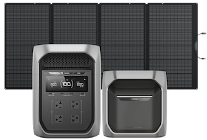 【公式サイト限定セット】DELTA 3 Max Plus（2048Wh） + 専用エクストラバッテリー+ 400Wソーラーパネル