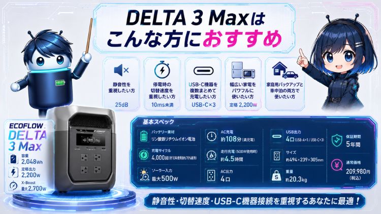DELTA 3 Maxはこんな方におすすめ