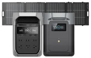 DELTA 3 PlusとDELTA 2専用エクストラバッテリーと220Wソーラーパネルのセット